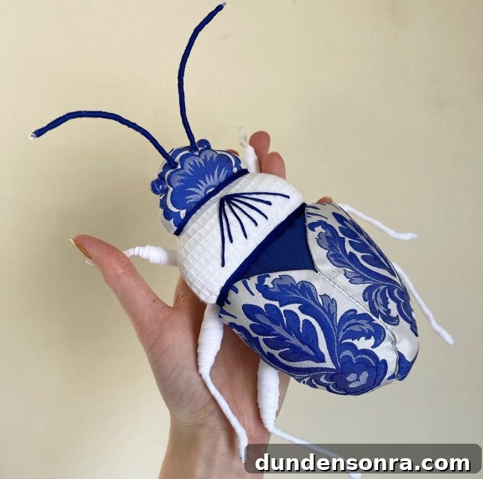 Favorite Artists Vol. 4: Emerging Voices & New Discoveries 20 Molly Burgess Designs Blue and White Beetle