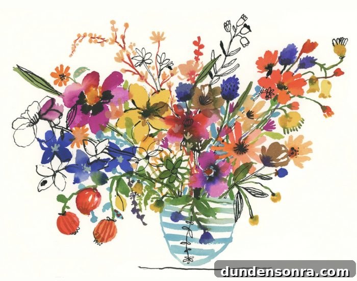 Favorite Artists Vol. 4: Emerging Voices & New Discoveries 4 Carolyn Gavin Floral Vase Art
