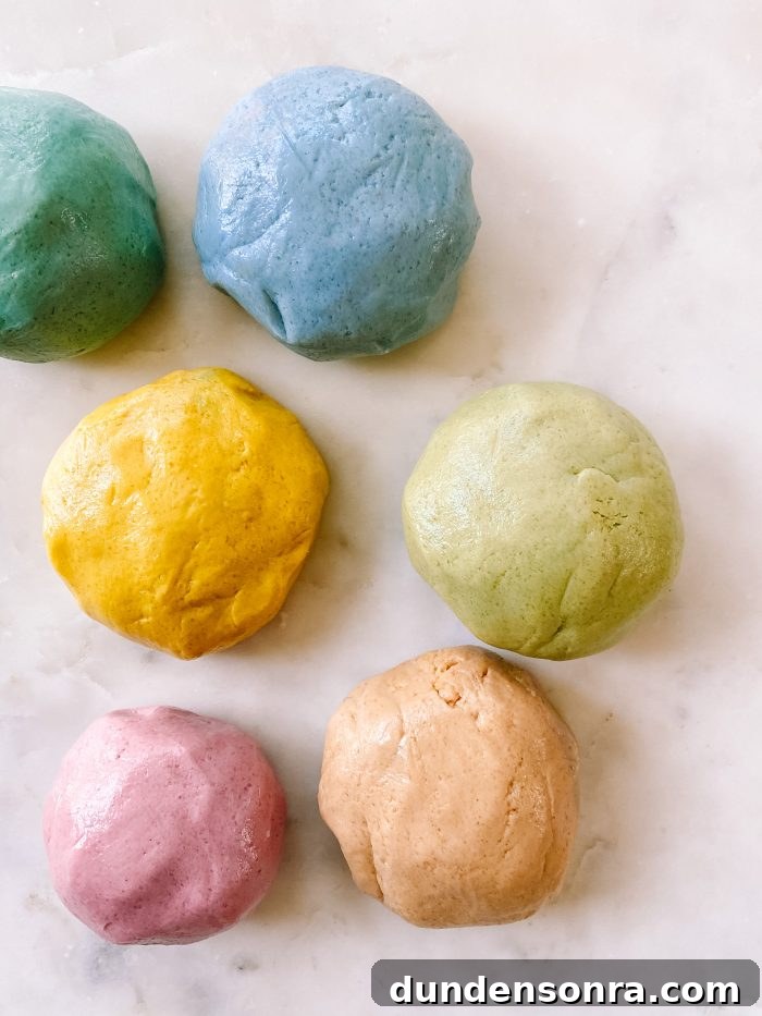 Homemade Play Dough Recipe: No Special Ingredients Needed 4 A close up of colorful play dough