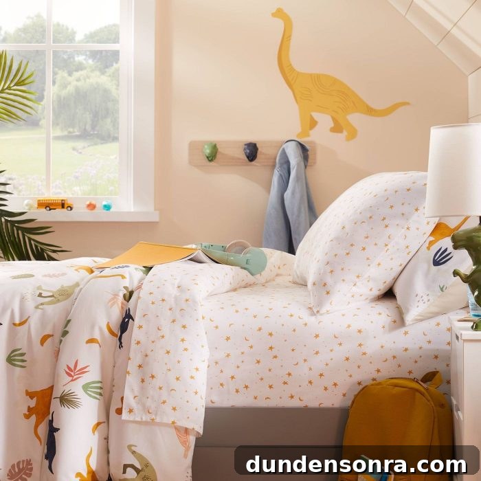 Dinosaur and Star Bedding from Pillowfort at Target