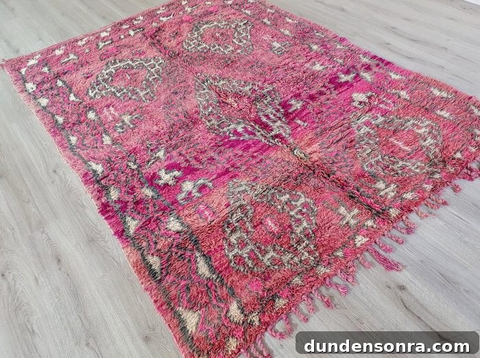 Pink Vintage Moroccan Rug
