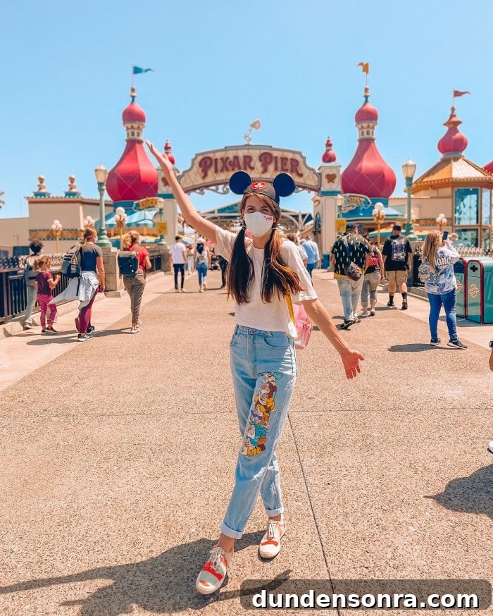 Bridge to Pixar Pier in Disney California Adventure