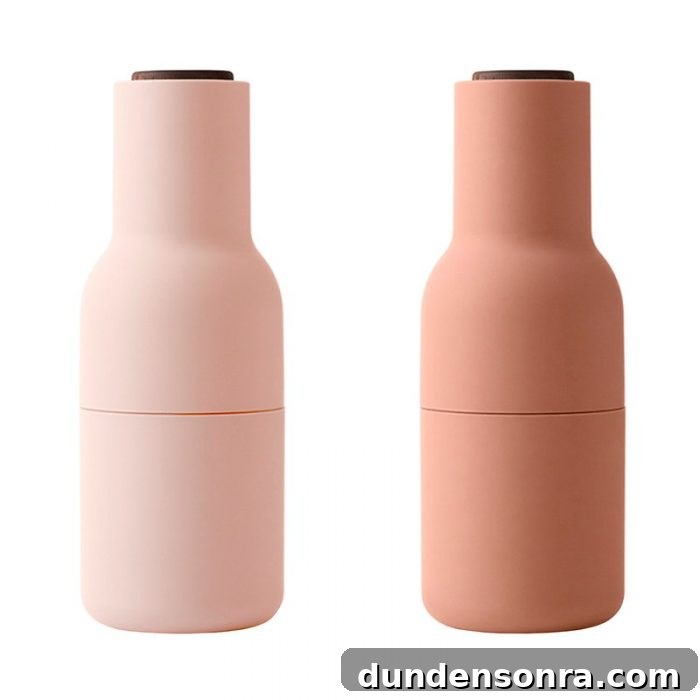 Pink Salt and Pepper Grinders