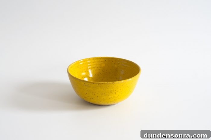 Yellow Speckled Cereal Bowl