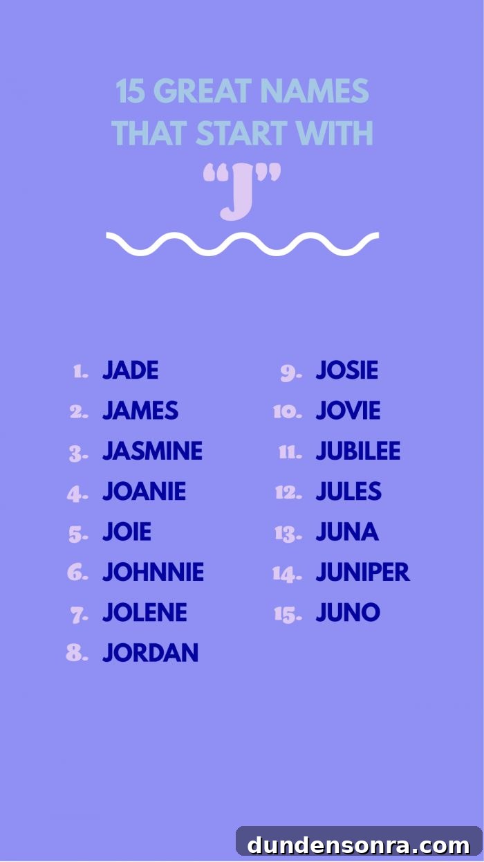 Baby Names That Start with "J"