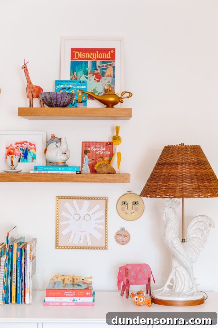 Create a Stylish Home Office and Guest Room: Design Tips for a Multipurpose Space 10 Oak floating shelves in an office and guest room
