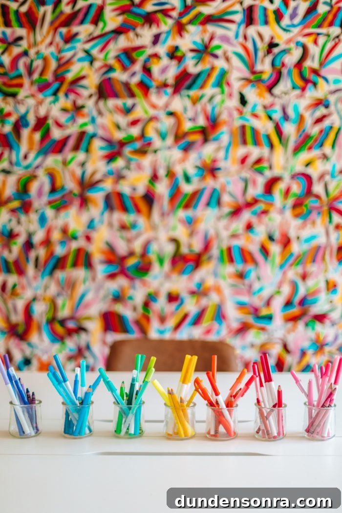 Create a Stylish Home Office and Guest Room: Design Tips for a Multipurpose Space 5 Otomi Tapestry behind a home office desk
