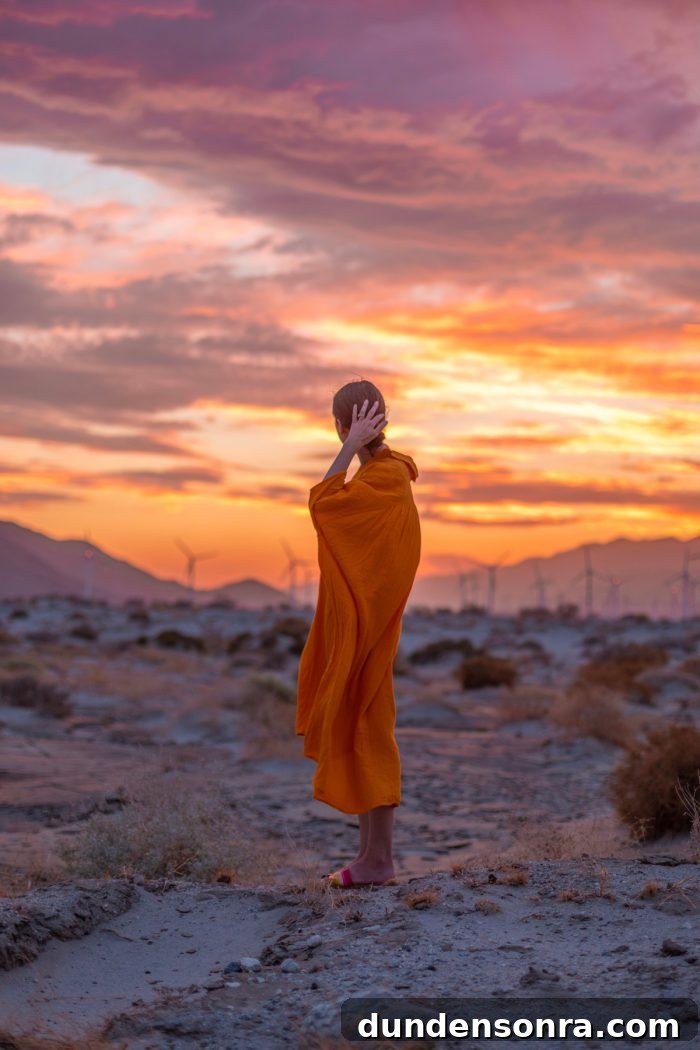 Top Things to See and Do in Joshua Tree & Yucca Valley 17 Yellow Dress Against Desert Sunset in Palm Springs
