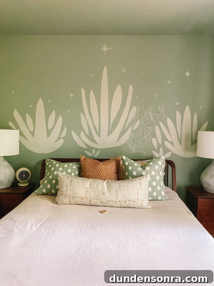 Top Things to See and Do in Joshua Tree & Yucca Valley 7 Green Bedroom at Oeste in Yucca Valley