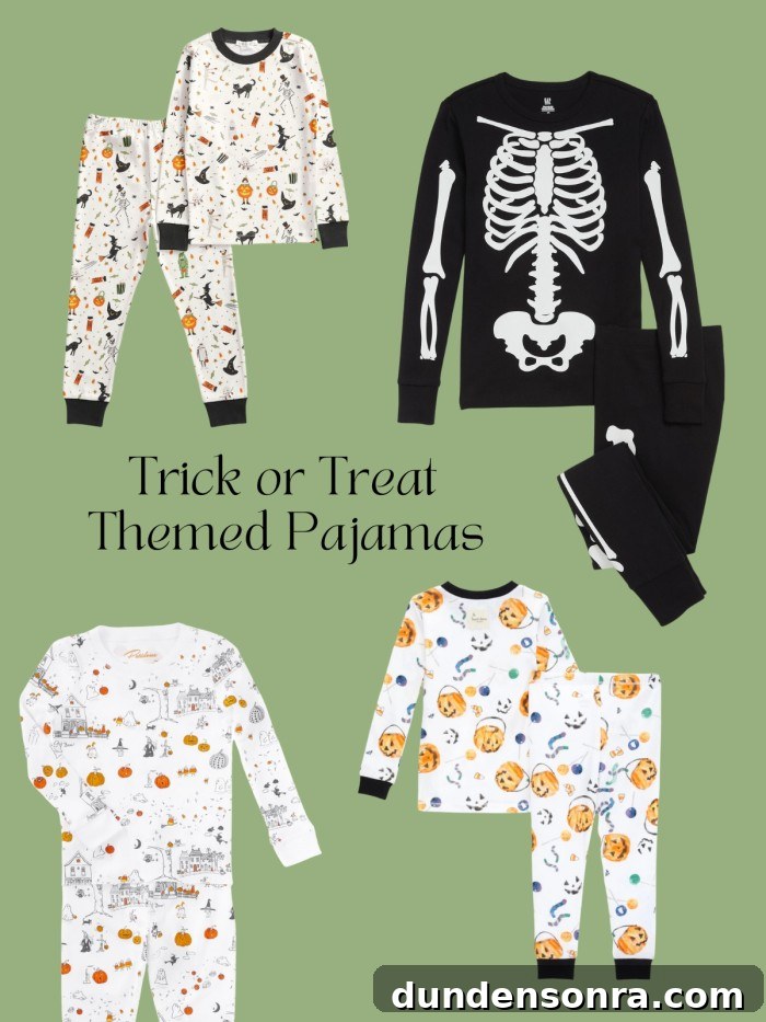 Adorable Halloween Pajamas for Kids: Cute Styles & Cozy Fits 8 collage of halloween pajamas