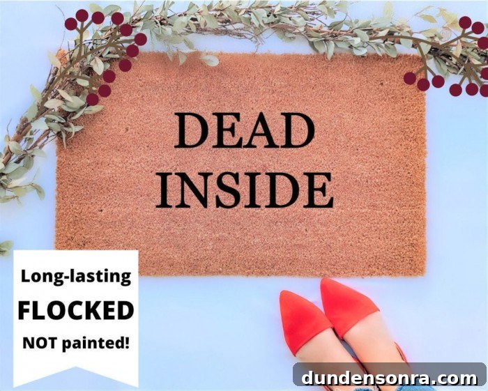 Top Halloween Home Decor Ideas to Transform Your Space 38 Dead Inside doormat