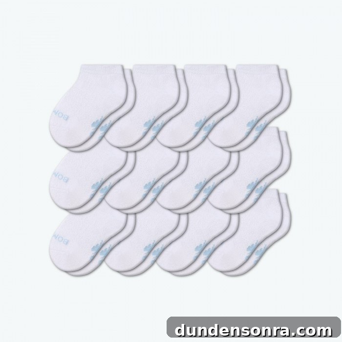 Preschool Lunch and Classroom Essentials: What Every Parent Needs 21 white bombers socks on white background