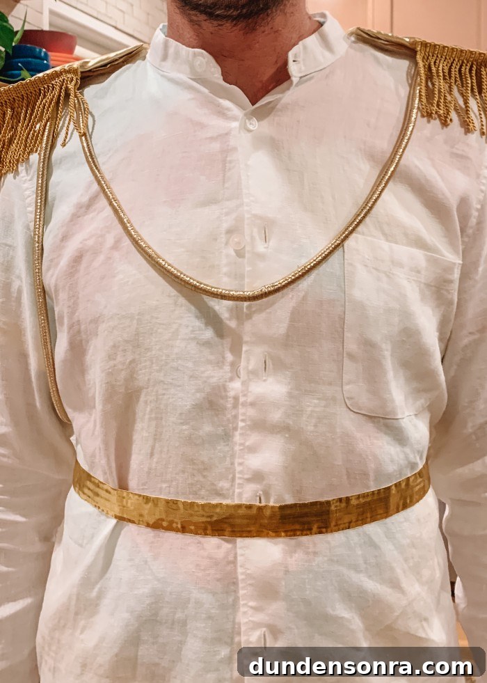 DIY Cinderella Family Costume Ideas for Matching Group Outfits 9 Prince Charming costume close up