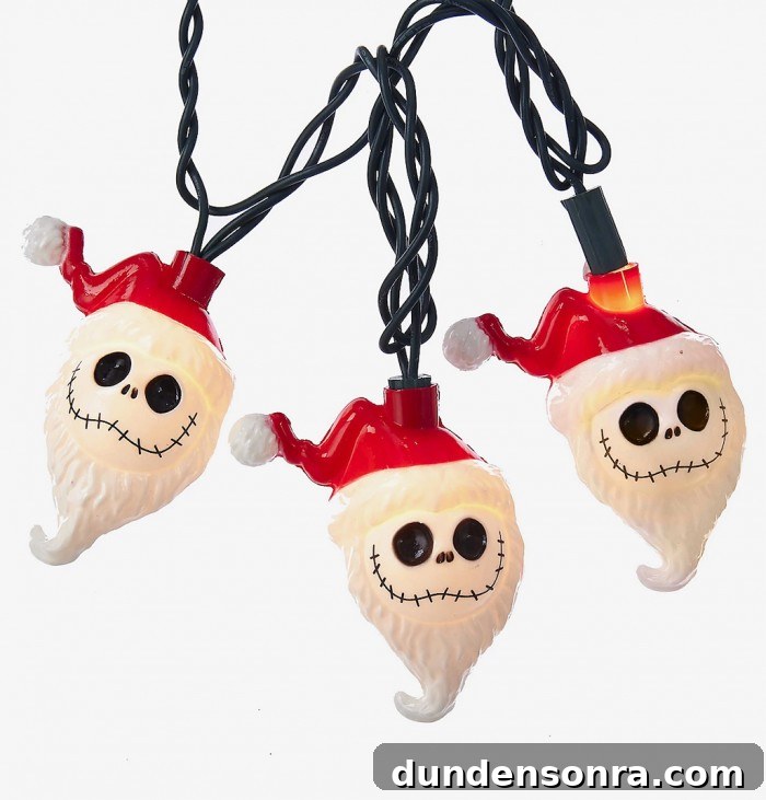 Nightmare Before Christmas Decorations, Games & Gear Guide 11 Jack Skellington Sandy Claws String Lights