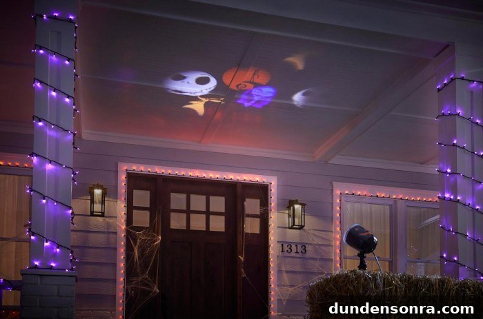 Nightmare Before Christmas Decorations, Games & Gear Guide 24 Nightmare Before Christmas Projection on House