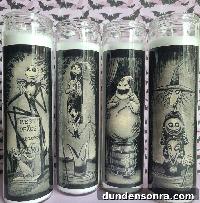 Nightmare Before Christmas Decorations, Games & Gear Guide 9 Nightmare before christmas tall candles