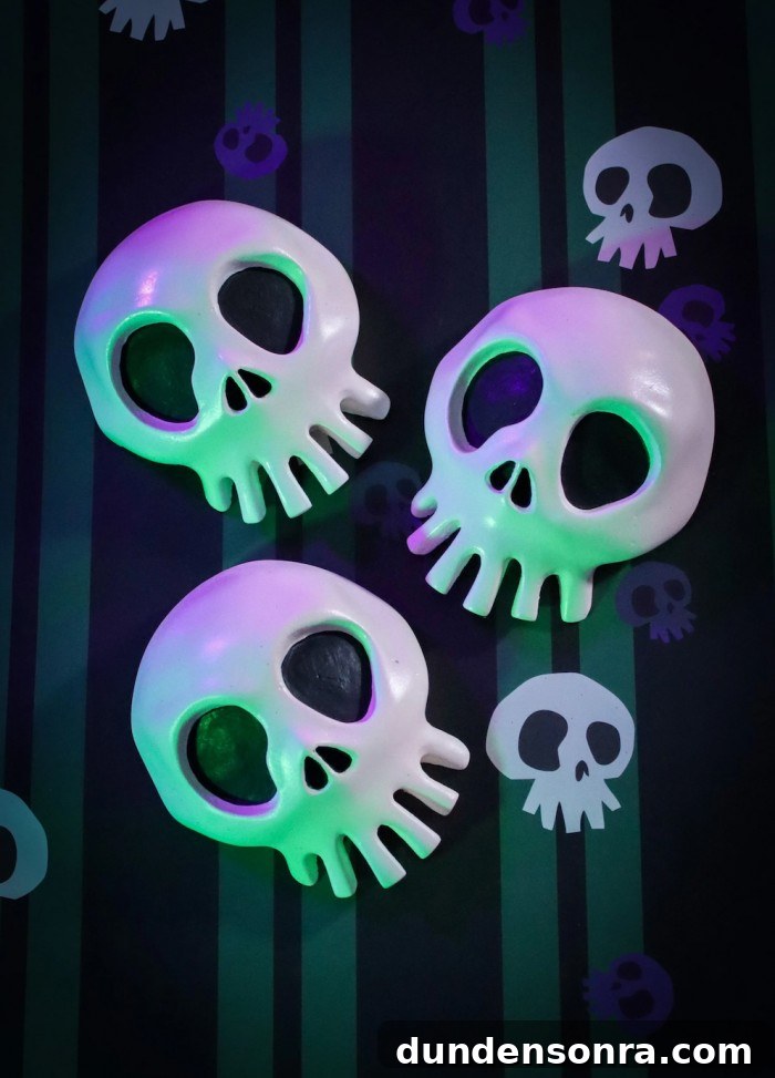 Nightmare Before Christmas Decorations, Games & Gear Guide 10 Nightmare Before Christmas Skulls on striped background
