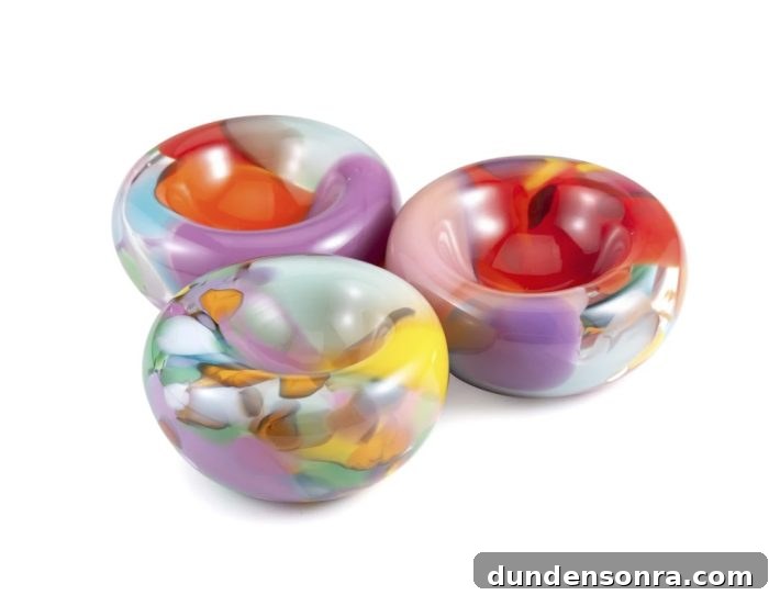 Gift Ideas for Designers and Design Enthusiasts 14 Rainbow bubble glass catchall, perfect for color lovers