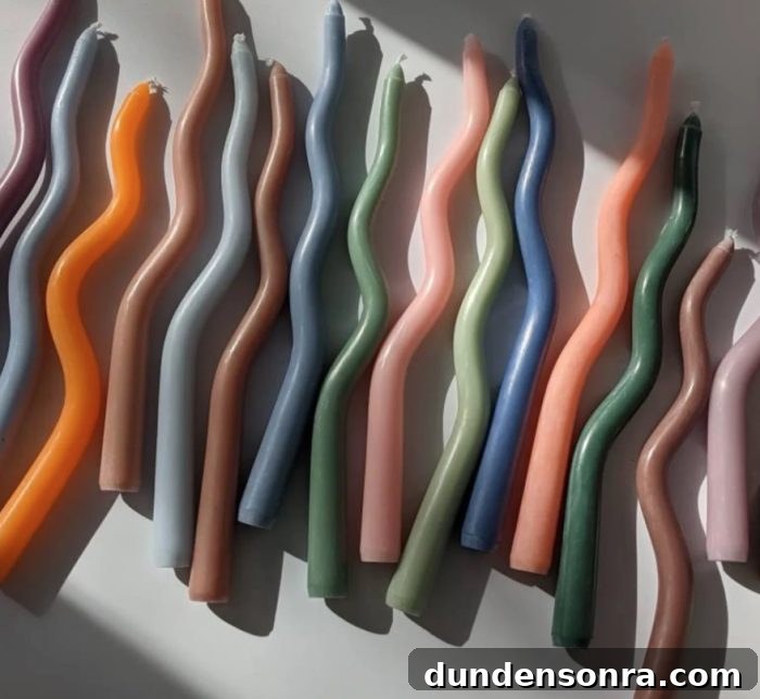 Gift Ideas for Designers and Design Enthusiasts 18 Colorful twisted taper candles