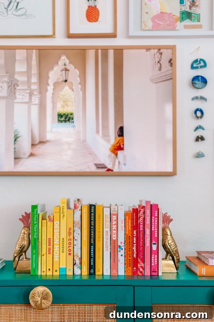 Unique Gift Ideas for People Who Truly Have Everything 5 Colorful Living Room Gallery Wall