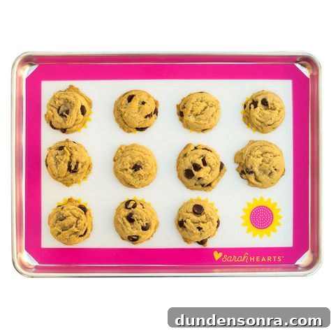Gift Ideas for Home Chefs and Bakers 15 Silicone baking mat with cookies on it