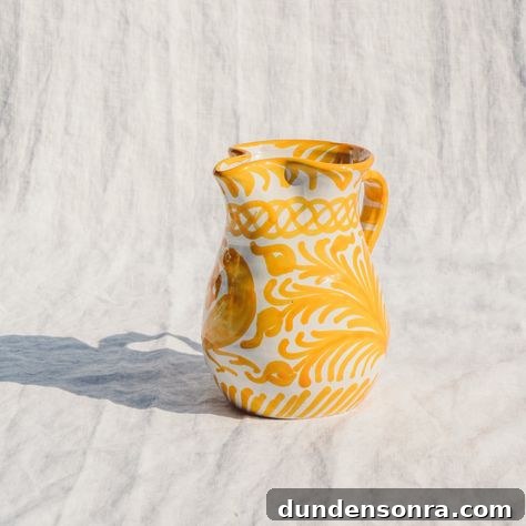 Gift Ideas for Home Chefs and Bakers 21 yellow patterned drink pitcher