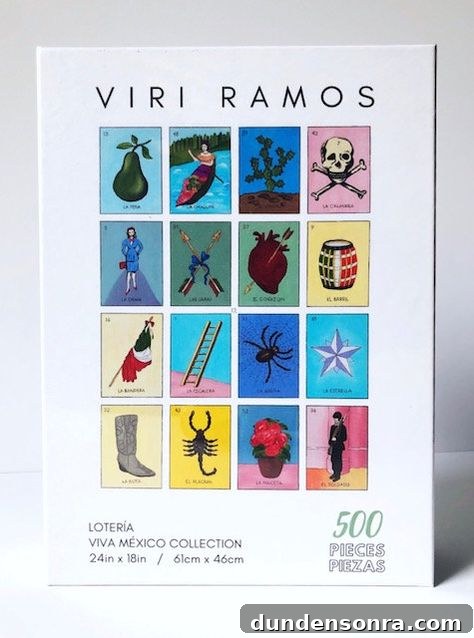 Loteria Puzzle; 500 pieces, very colorful! 