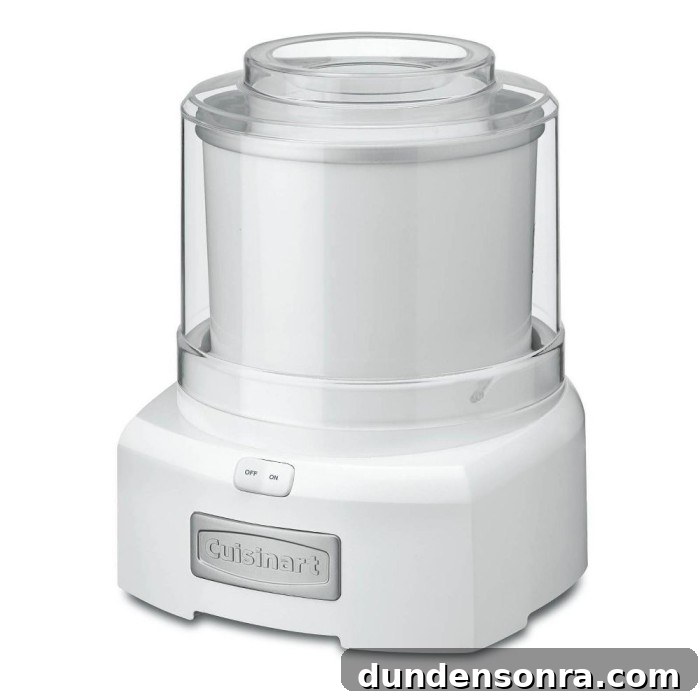 white ice cream maker