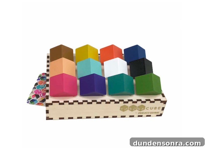 Colorful Chroma Cube Brain Teaser Puzzle