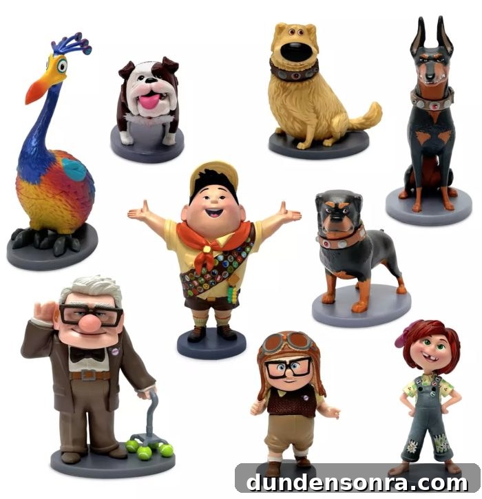 Disney Character Figurine Sets; the example includes characters from Up. 