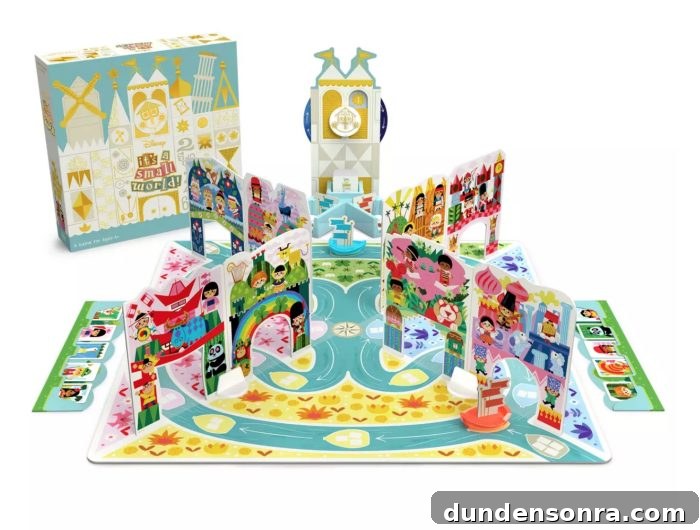 It's A Small World Board Game in use