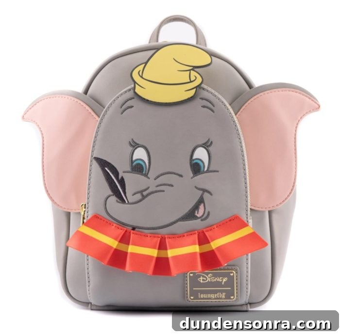 Loungefly backpack; example includes dumbo as a backpack