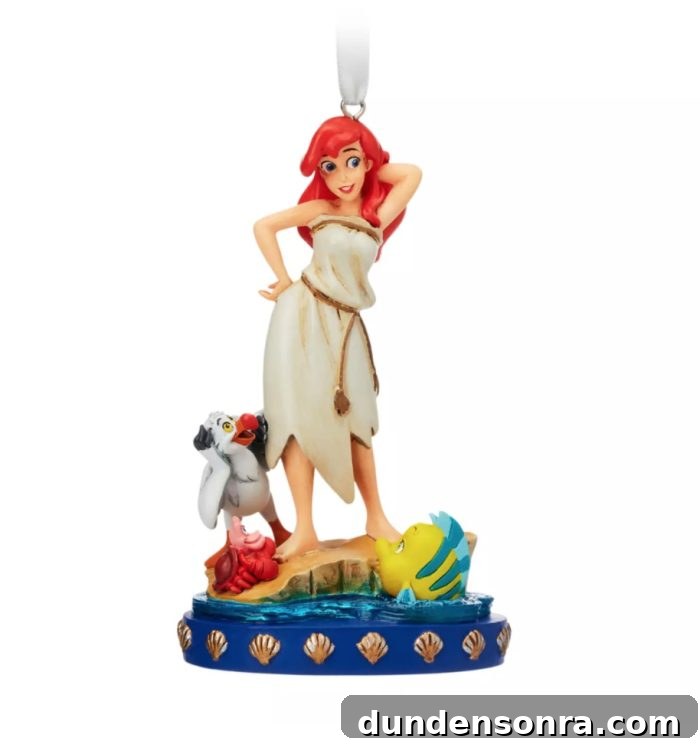 Fairytale Moments Sketchbook Ornaments; example includes Ariel 