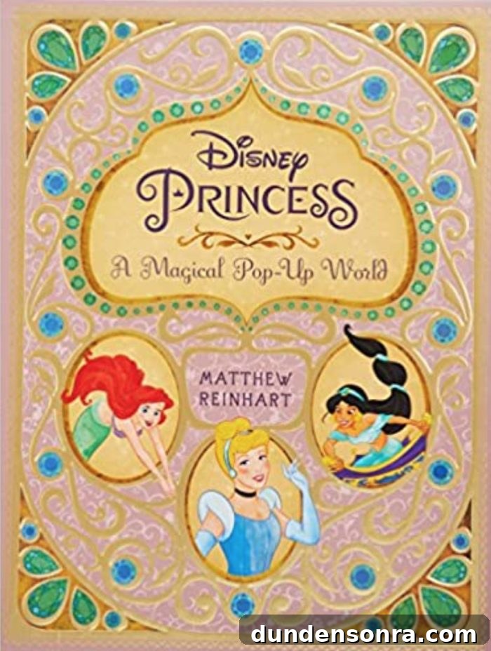 Disney Princess: A magical Pop-up World book cover with princesses and pretty design