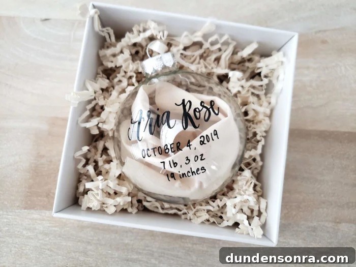 Hospital keepsake ornament in box