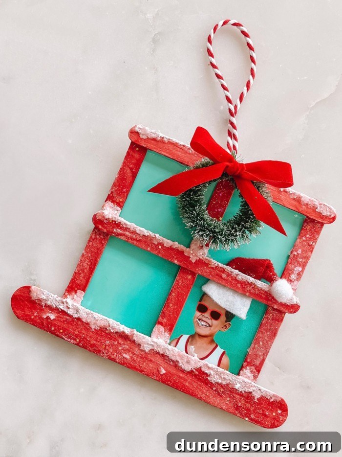 Christmas Window Popsicle Stick Ornament Craft Ideas 13 Christmas Window Popsicle Stick Ornament on marble