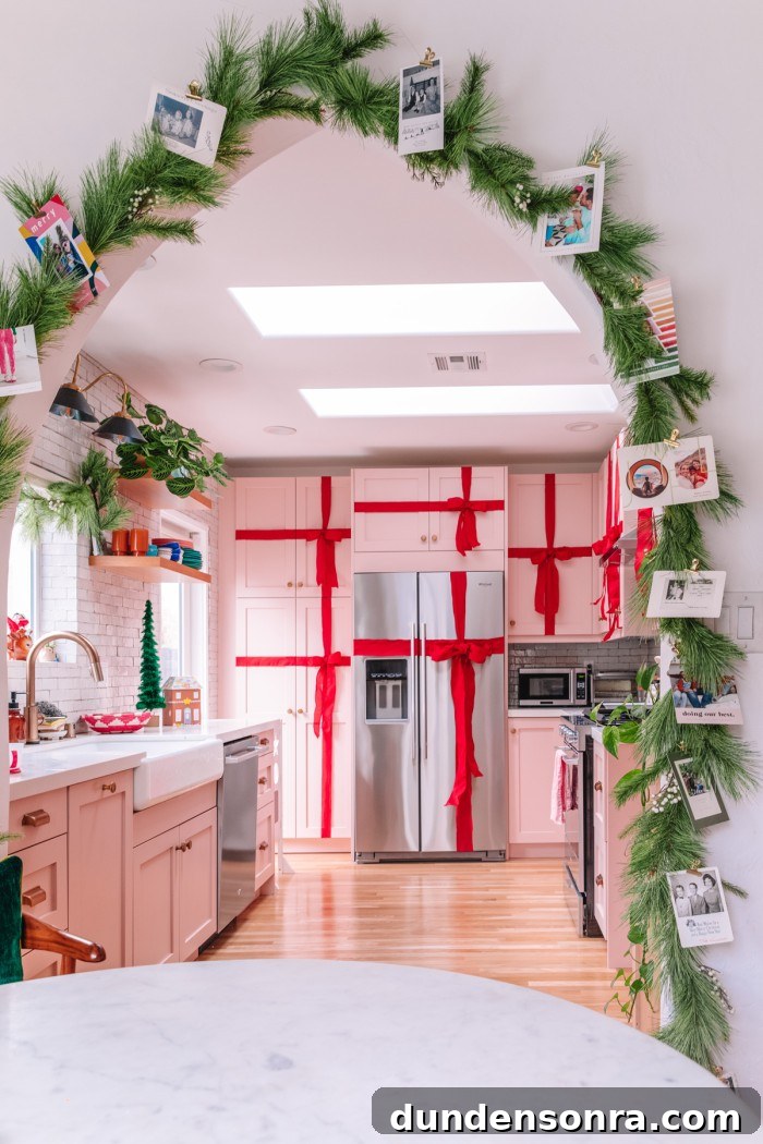 Creative Ways to Display Christmas Cards This Holiday Season 14 Christmas cards clipped to garland