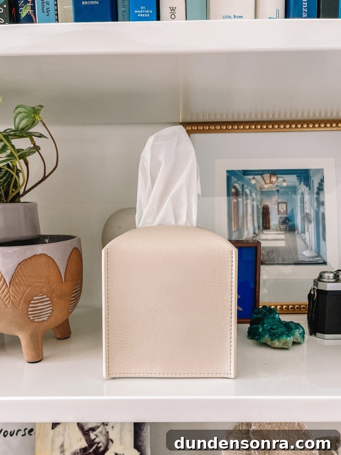 Top Purchases I Loved in 2021: Must-Have Finds and Favorites 7 Tissue box cover on shelf