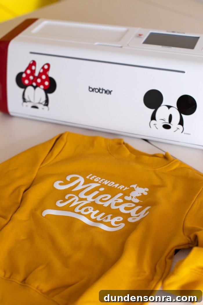 DIY Mommy and Me Disney Shirts: Matching Ideas for Moms & Kids 8 Scan N Cut Machine with Disney Sweatshirt