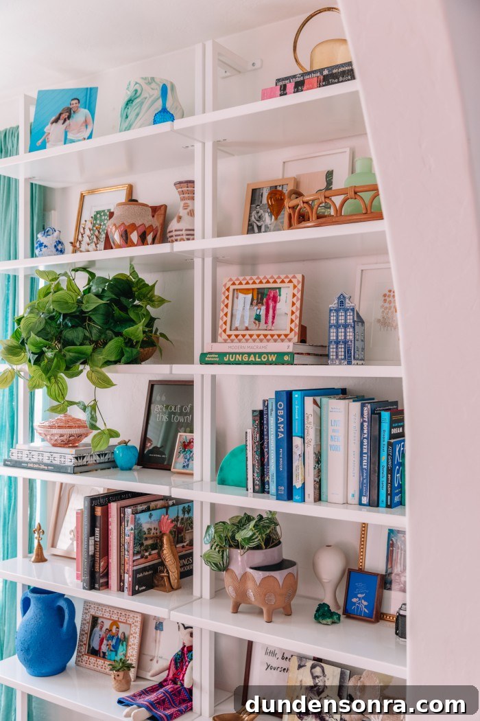 Shelf Styling Ideas: How to Arrange and Style Bookshelves Like a Pro 3 White bookshelves with decor and books