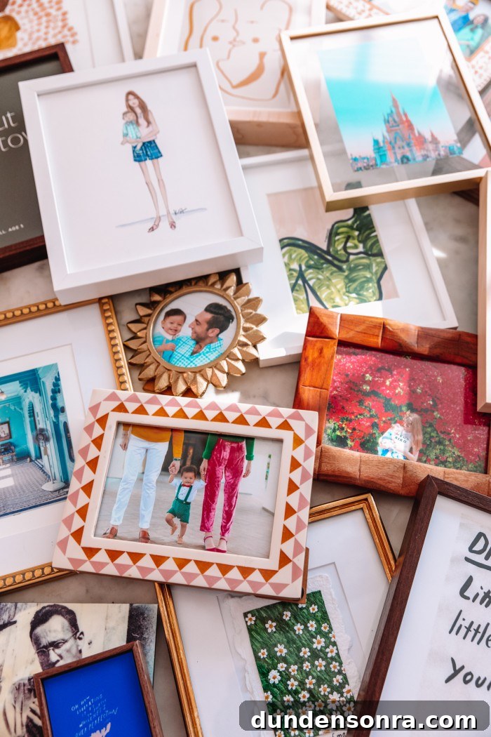 Shelf Styling Ideas: How to Arrange and Style Bookshelves Like a Pro 9 Framed photos and art in a pile