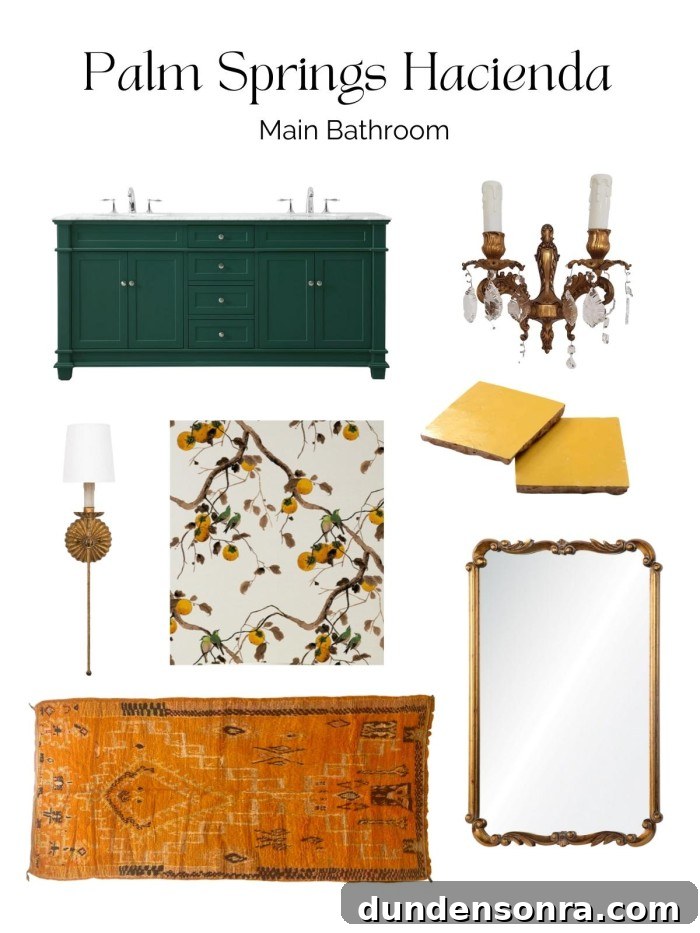Palm Springs Main Bathroom Remodel Ideas and Plans 7 Collage of bathroom decor items