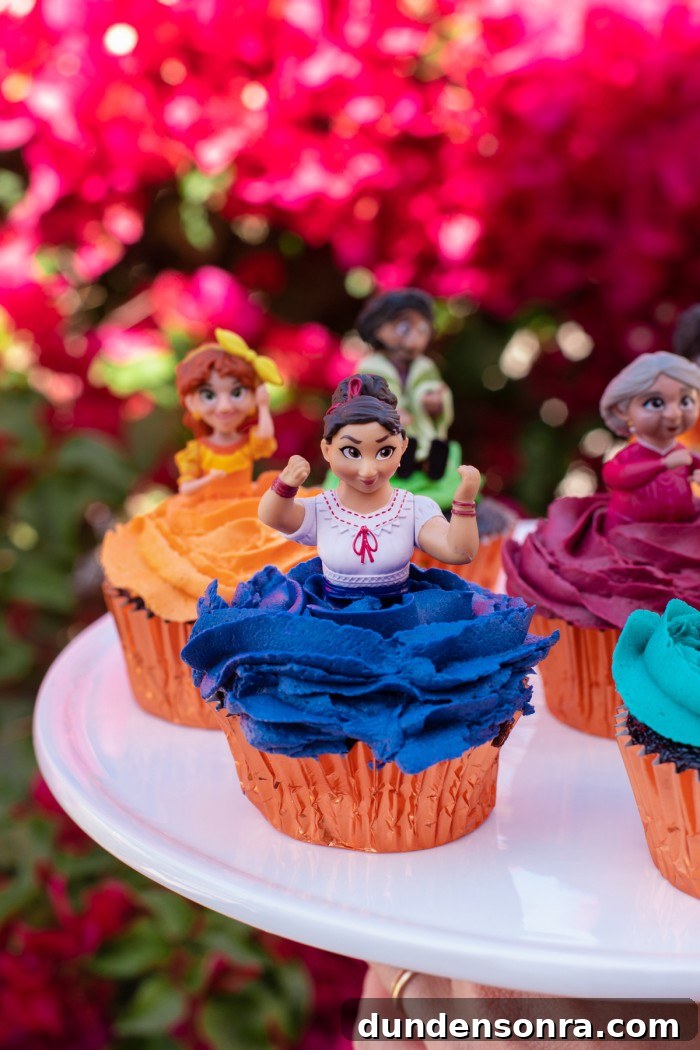 Encanto-Inspired Cupcakes: Colorful Recipe for Party Treats 3 Luisa cupcake from Encanto