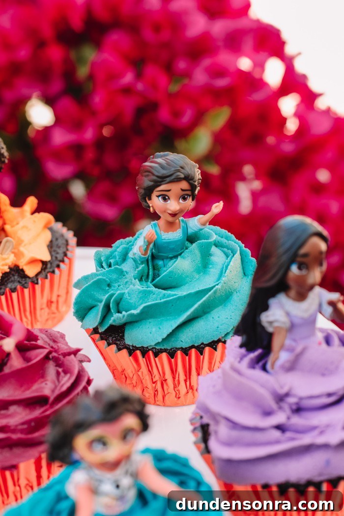Encanto-Inspired Cupcakes: Colorful Recipe for Party Treats 8 Julietta from Encanto Cupcake