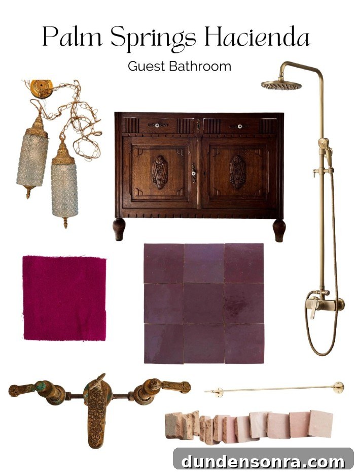 Pink and Purple Bathroom Collage