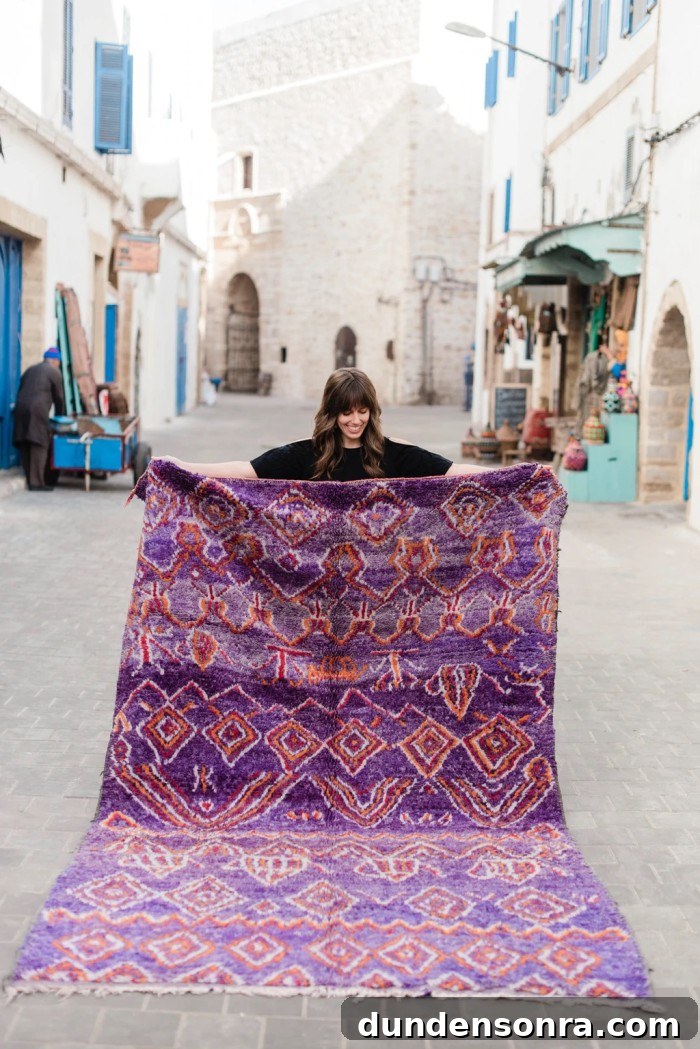 Purple Vintage Moroccan Rug