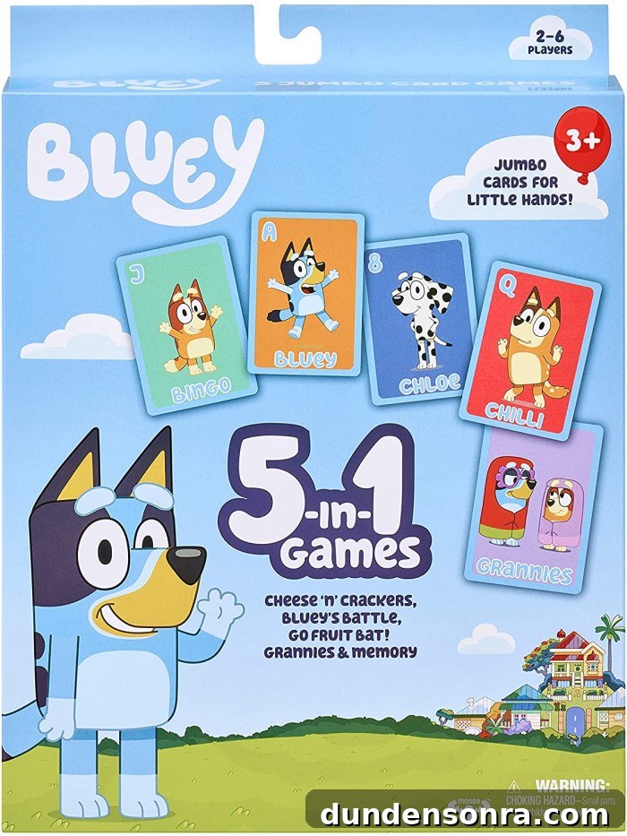 Top Board Games to Boost Preschoolers' Learning and Fun 14 Bluey Card Game