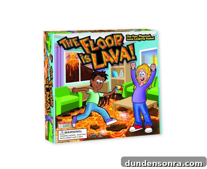 Top Board Games to Boost Preschoolers' Learning and Fun 9 The Floor is Lava Game