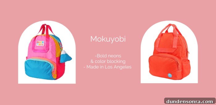 Collage of Mokuyobi backpacks