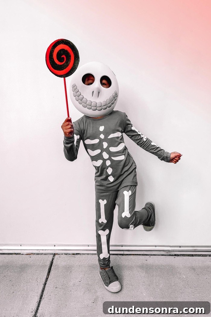 Child in Barrel Costume from Nightmare Before Christmas